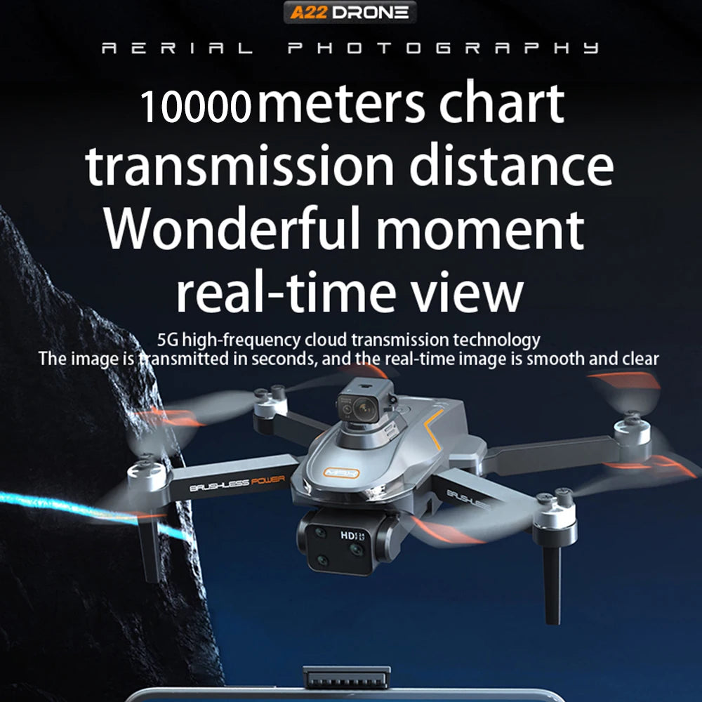 Mini Drone Aerial Photography 360° Laser Obstacle Avoidance HD Image Transmission ESC Camera 8K Camera Drone 4 Axis Aircraft Toy