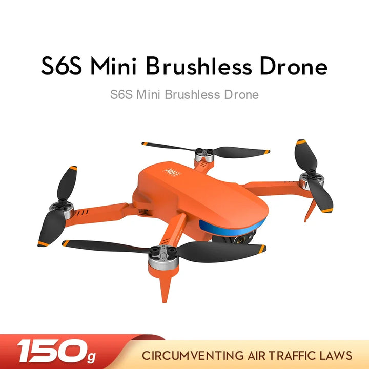 New S6S 4K Mini Drone GPS 5G Wifi HD EIS Camera Optical Flow Brushless Motor Foldable Quadcopter RC Helicopter Gifts Dron Toy