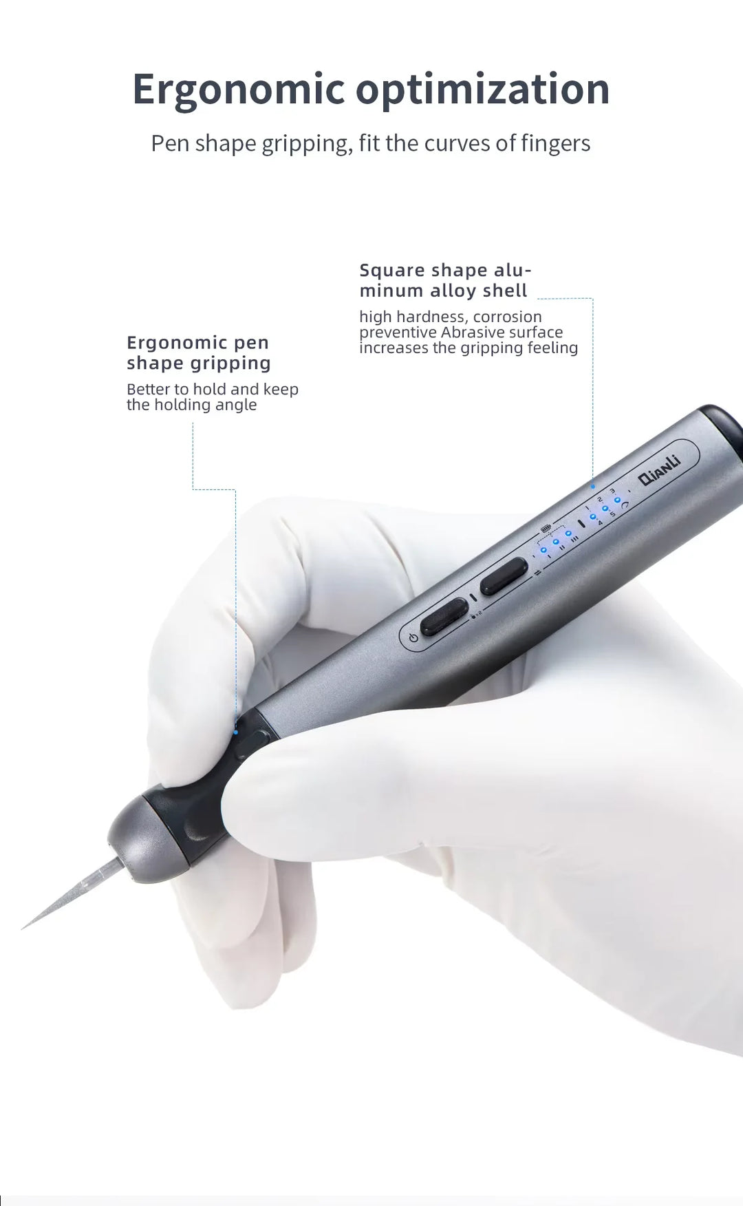 MaAnt D1 Smart Electric Sharpening Handheld Grinder – Grinding & Polishing Tool With Engraving Pen