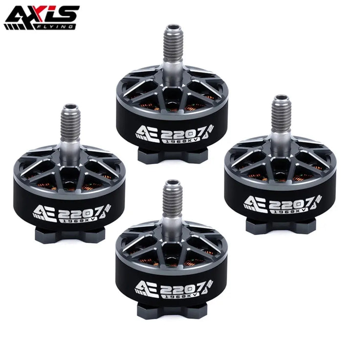 AxisFlying AE2207 V2 Brushless Motor 4-Pack — 1860KV / 1960KV 4-6S IP53 BST for 5" FPV Freestyle
