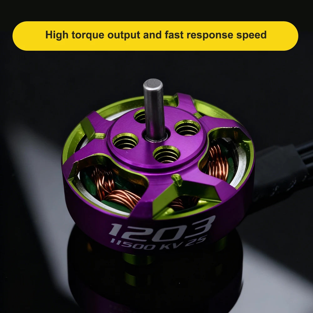 RCinpower GTS V3 1203 Brushless Motor 4PCS — 11500KV / 8000KV / 6000KV, 2–3" Toothpick & Micro FPV Racing
