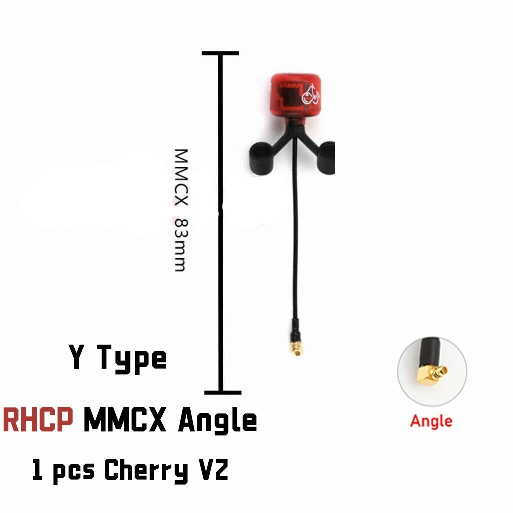 RUSHFPV Cherry 2 II 5.8G 1.8dBi FPV Antenna - SMA/MMCX/UFL LHCP/RHCP 230mm/150mm Long Range