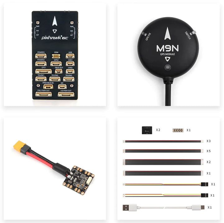Holybro Pixhawk 6C Flight Controller — PX4/ArduPilot, Metal Shell, M10/M9N GPS Options