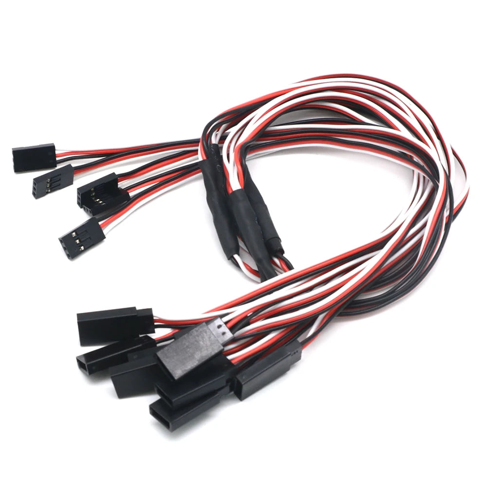 5pcs/lot 150mm 300mm 500mm RC Servo Y Extension Cord Cable Lead Wire for JR Futaba Rc Battery Drone Car Boat Helicopter Airplane