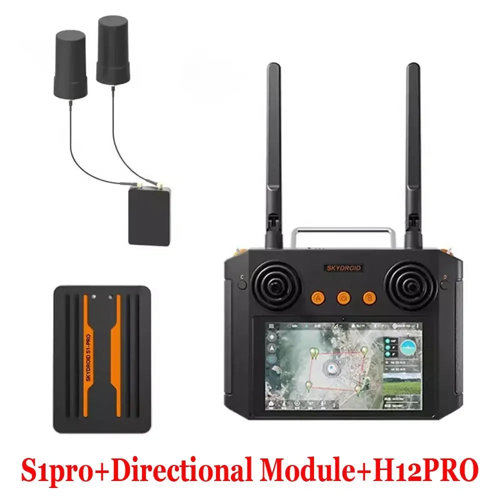Skydroid S1 Pro RC Transmitter System — 5.8GHz 1080p FPV Video, H12Pro Ground Station, GPS & Camera Bundle Options