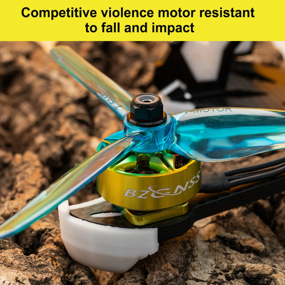 BZGNSS Chuanyun Series 2207 1960KV Brushless Motor — 6S, Turbo-Cooled, 5-Inch FPV Racing & Freestyle