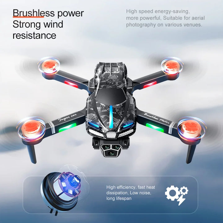 Drone 4K Professional 20km V186 Quadcopter HD Camera 8K Mini Drone 2024 RC Helicopter Obstacle Avoidance for kids Adults Aerial