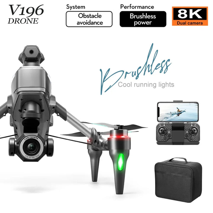 2024 New WIFI FPV Drone Wide Angle HD 8K 1080P Camera Height Hold RC Foldable Quadcopter Dron Helicopter Toys Gift