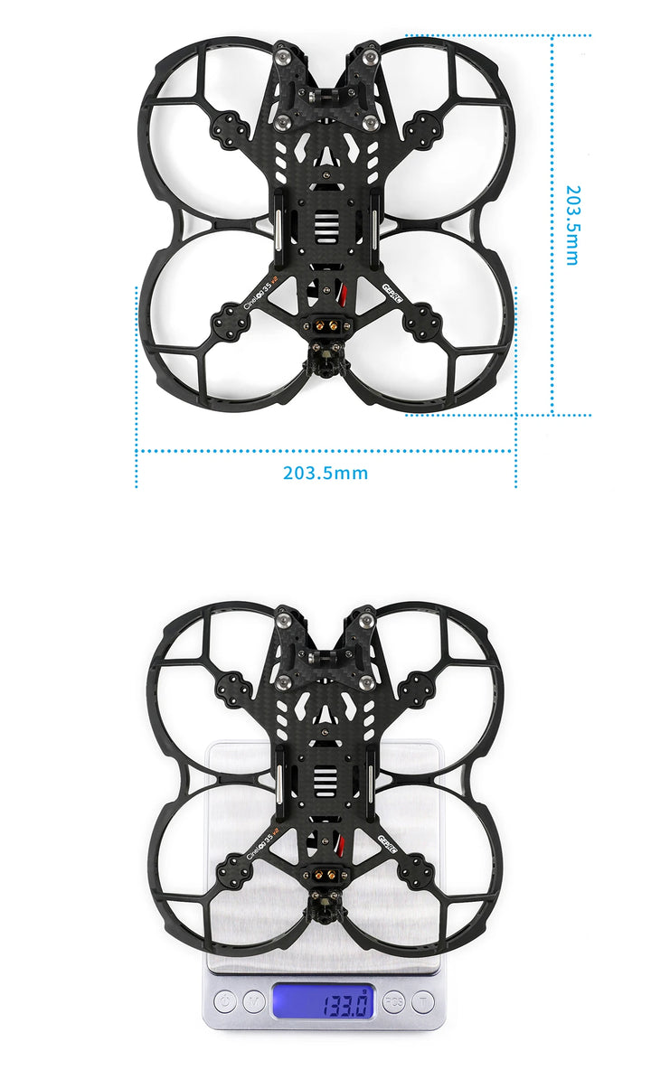 GEPRC GEP-CL35 V2 Frame Kits Suitable for CineLog35 V2 Drone Carbon Fiber Frame DIY RC FPV Quadcopter Drone Accessories Parts