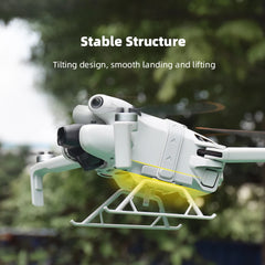 BRDRC Landing Gear for DJI Mini 4 Pro Drone Lightweight Foldable Extended Leg Protector Soft Fit for Mini 4 Pro Accessories - Thedroneflight