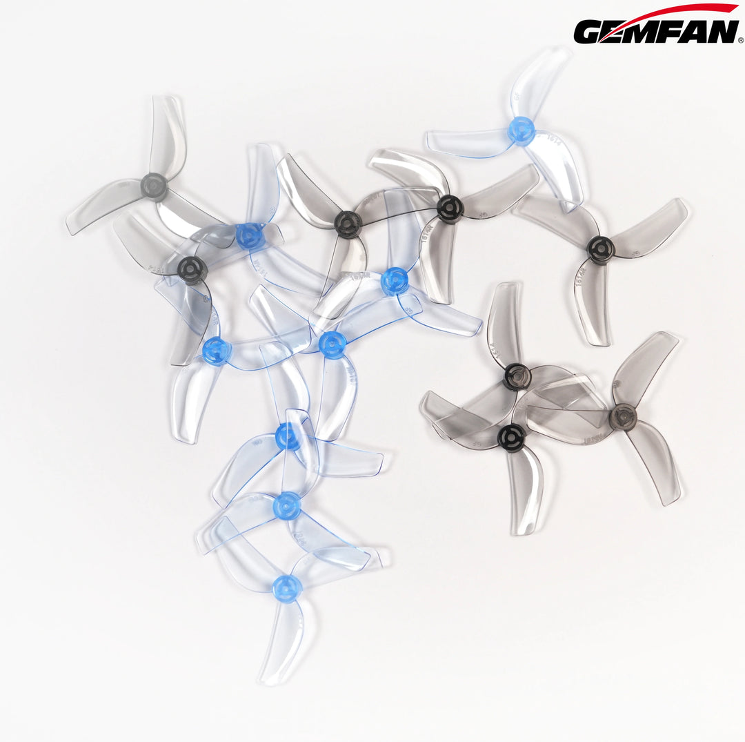 Gemfan 1614-3 40mm 3-Blade Micro Whoop Props 8 Pairs 1mm/1.5mm for 0802 Motors