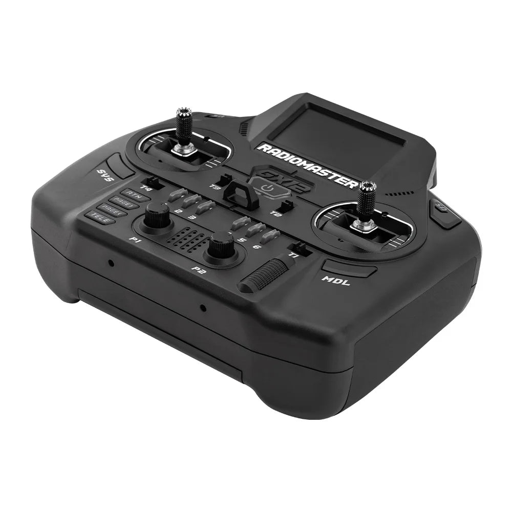 RadioMaster GX12 RC Radio Controller — Dual-Band ELRS Gemini-X, 2.4GHz/900MHz, EdgeTX, CNC Hall Gimbals, FCC