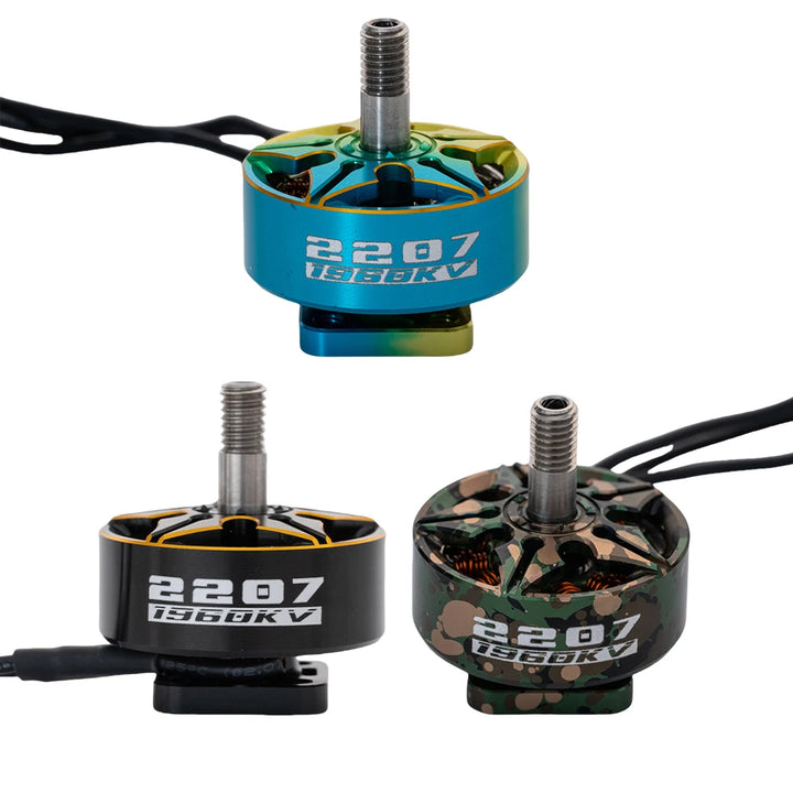 BZGNSS Chuanyun Series 2207 1960KV Brushless Motor — 6S, Turbo-Cooled, 5-Inch FPV Racing & Freestyle