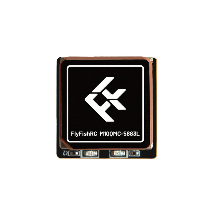 FlyFishRC M10QMC GPS Module - 72-Channel 10Hz with QMC5883L Magnetometer 20x20mm for FPV Drones