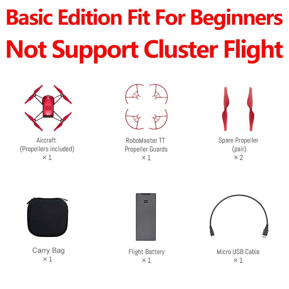 Original DJI RoboMaster TT Tello Talent RC Programmable Drone Quadcopter WIFI Remote Control Toy Teaching Copter DIY SDK Develop