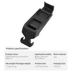 Expansion Bracket for DJI Mavic 3/Air 2S/Air 2/Mini 2/Mini 3 Pro/Air 3/Neo/Flip Drone Remote Control Tablet Holder Phone Holder