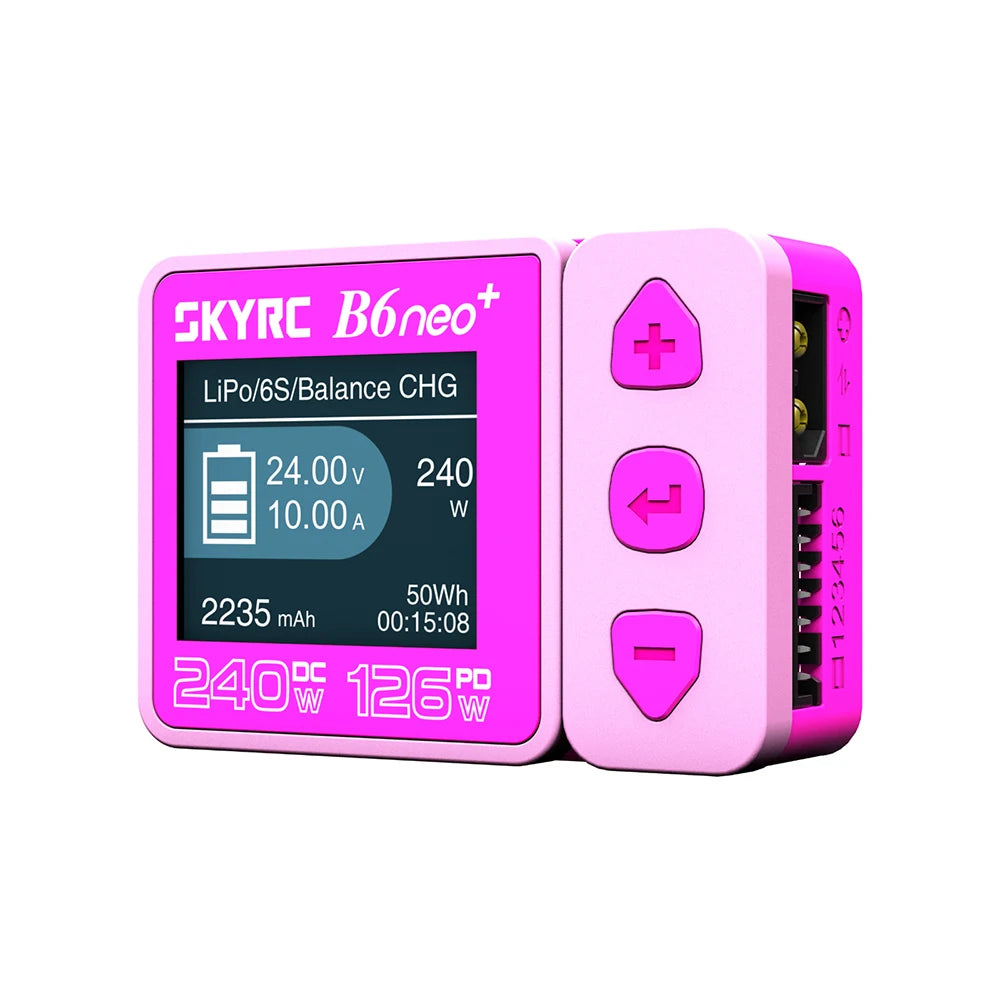 SKYRC B6neo+ Smart Balance Charger DC 240W / PD 126W — 1-6S LiPo LiHV NiMH Multi-Chemistry