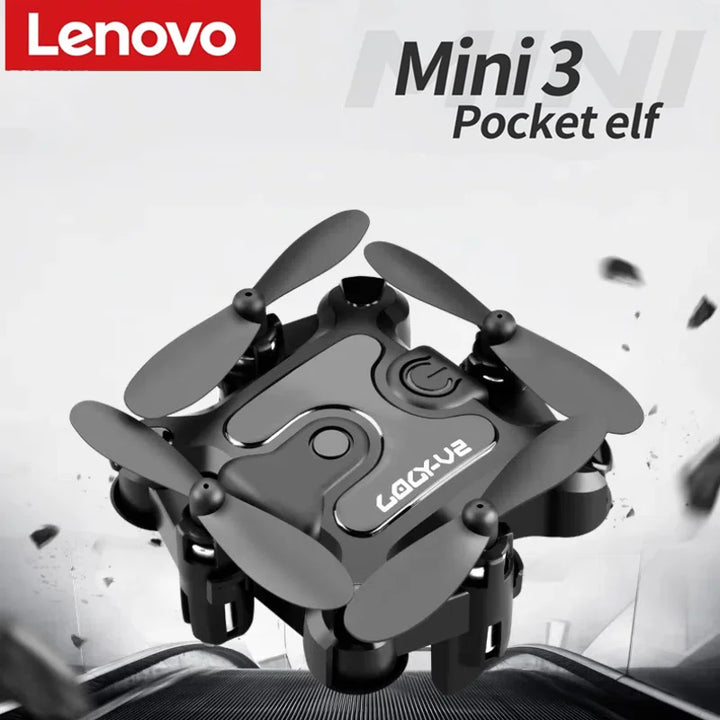 Lenovo V2 Mini Pocket Elf Drone With Camera 4k 1080p Fpv Rc Drone Profesional Five-sided Obstacle Avoidance Helicopter Drone Toy