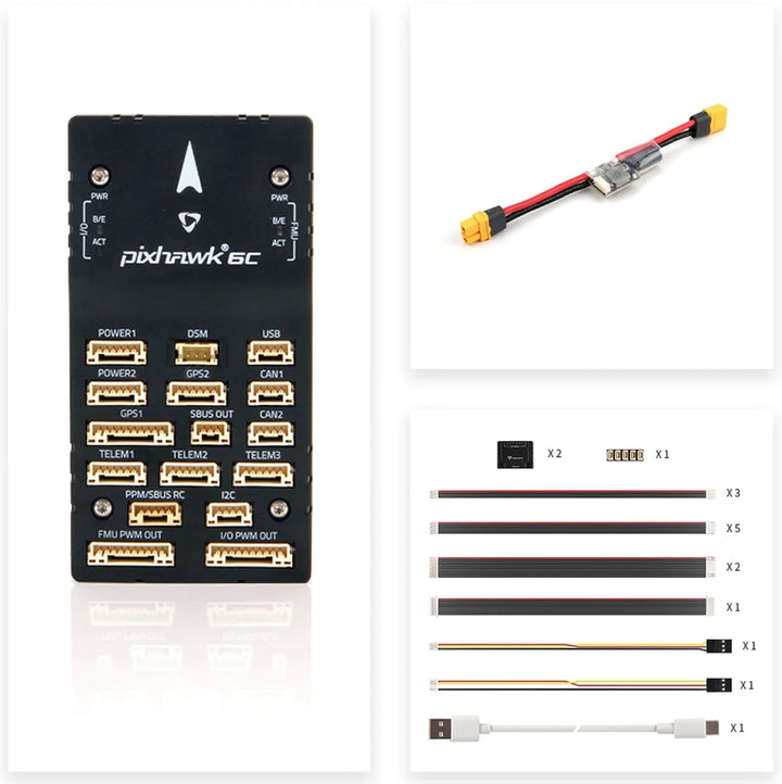 Holybro Pixhawk 6C Flight Controller — PX4/ArduPilot, Metal Shell, M10/M9N GPS Options
