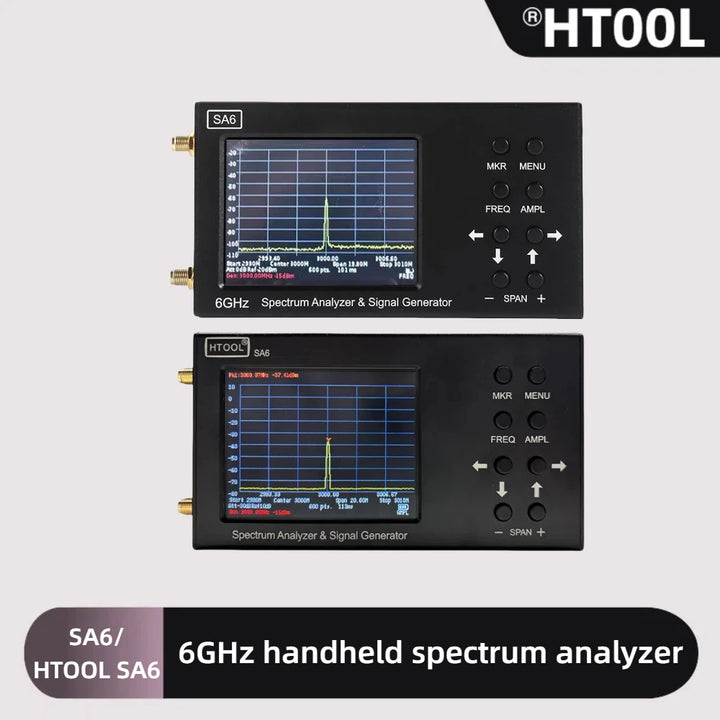SA6 Spectrum Analyzer & Signal Generator 6GHz Handheld Spectrum Analyzer WiFi 2G 4G LTE CDMA GSM Signal