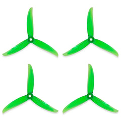 Gemfan Vanover 5136-3 5" 3-Blade PC FPV Propellers — 12 Pairs CW+CCW, M5, 4.3g, Racing & Freestyle, 6 Colors