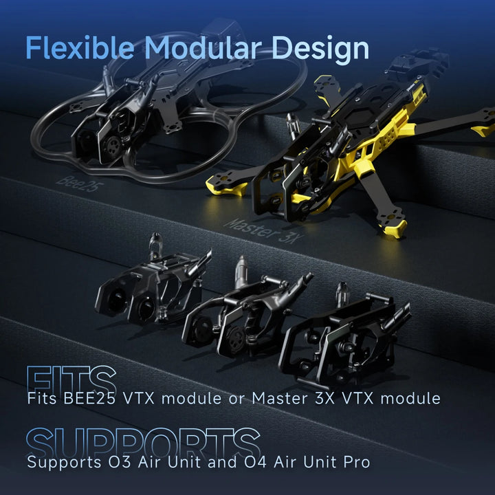SpeedyBee Master3X 3-3.6 Inch FPV Drone Frame Modular Carbon Fiber Racing Freestyle Quadcopter Frame for RC Drone DIY