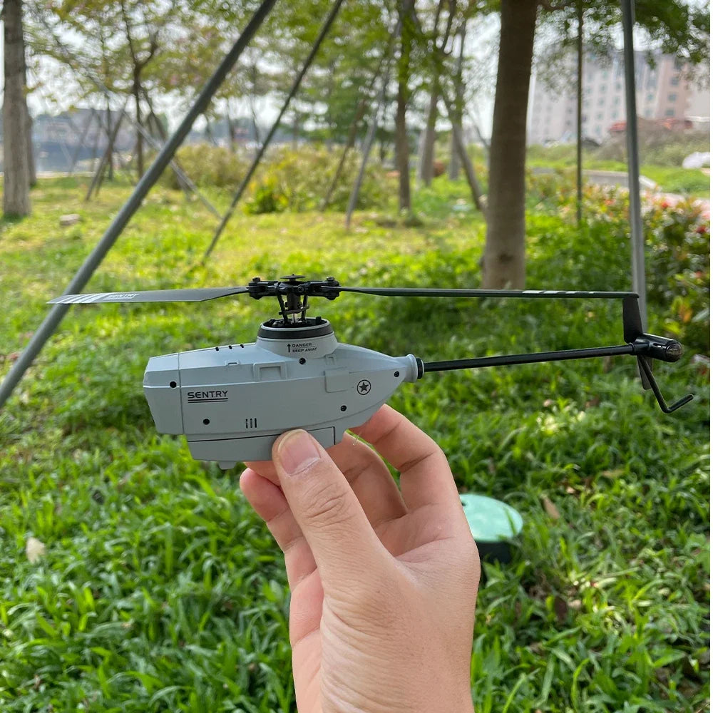 C127 2.4G RC Helicopter Professional 720P Camera 6 Axis Gyro WIFI Sentry Spy RC Drone Wide Angle Camera Single Paddle RC Toy