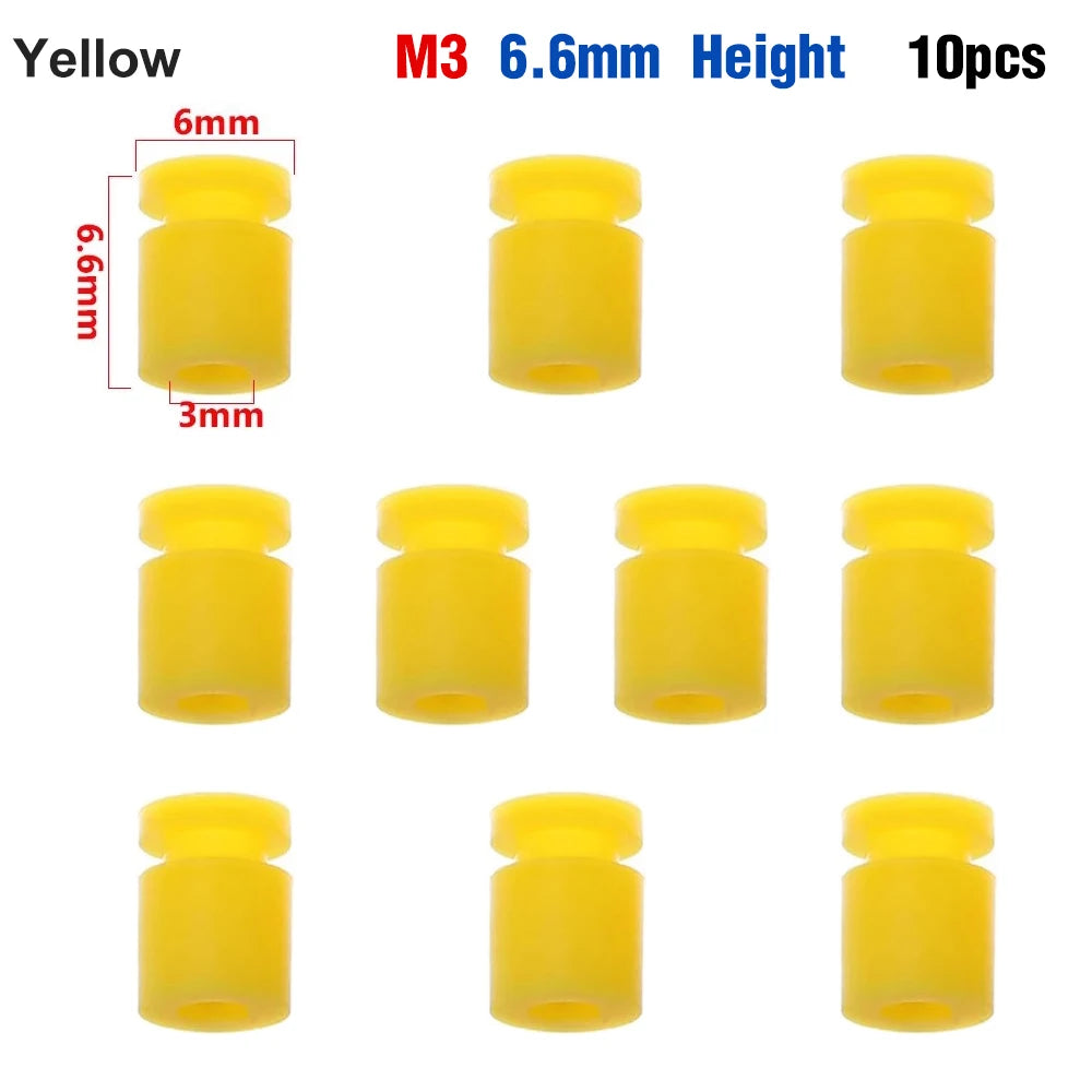 9IMOD 10pcs M2/M3 RC Rubber Shock Absorber Balls for F3 F4 F7 Flight Controller FPV Quadcopter Anti Vibration Soft Mount Ball