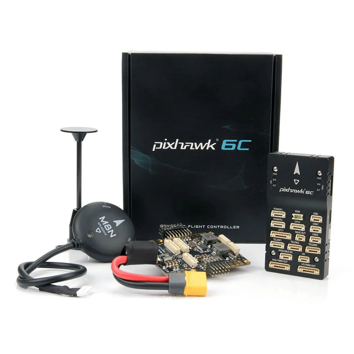 Holybro Pixhawk 6C Flight Controller — PX4/ArduPilot, Metal Shell, M10/M9N GPS Options