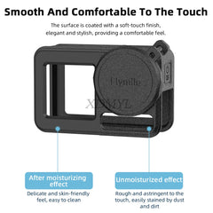 DJI Action 5 Pro/4/3 Silicone Case - Lens Cap Lanyard Protector