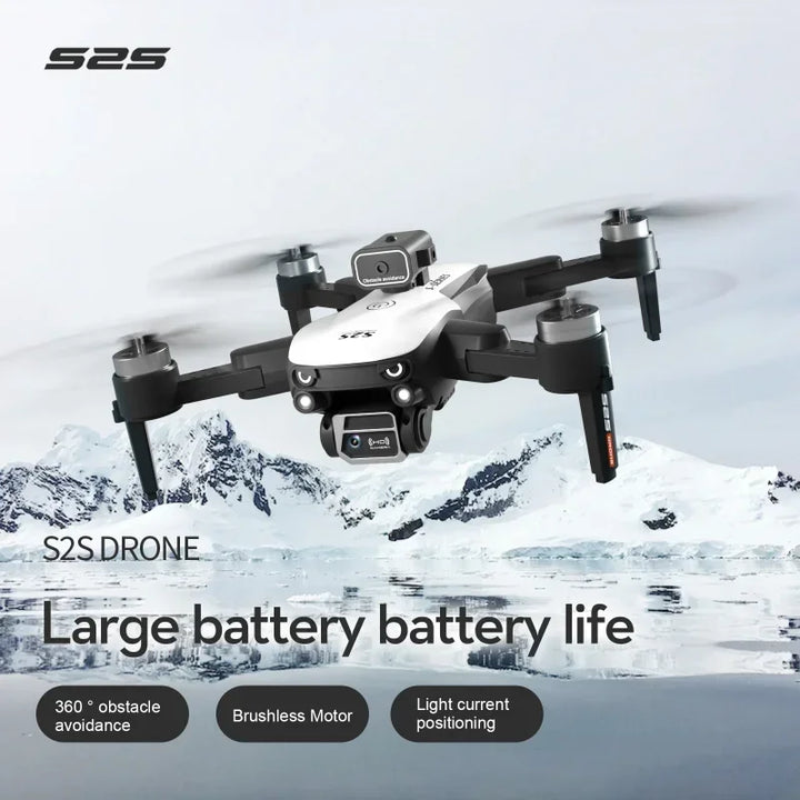 Replace Dji S2S Brushless Drone 4k Profesional 8K HD Dual Camera Obstacle Avoidance Aerial Photography Foldable Quadcopter Toy