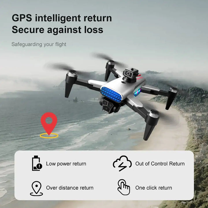 XKJ K90 MAX GPS 3 Camera 5G WiFi FPV with 4K ESC 3 Lens 360° Obstacle Avoidance Optical Flow Positioning RC Drone Quadcopter RTF