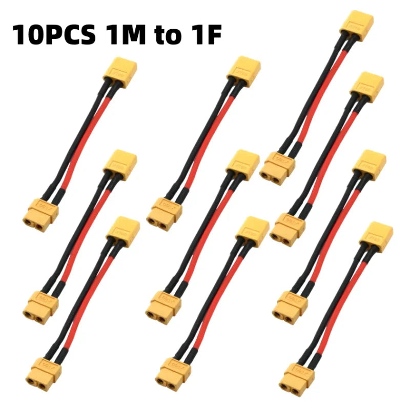 XT60 Battery Connector Y Splitter - 14AWG Parallel Cable 60A