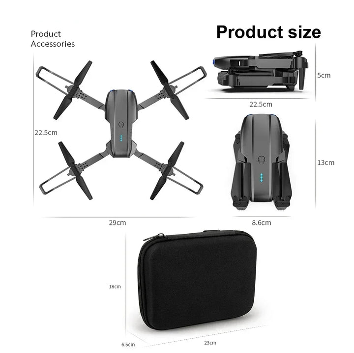 E99 Pro Drone Quadcopter Remote Control Handle Four Axis Aircraft HD 6K Photography UAV Altitude Fixation Helicopter Toys - Thedroneflight