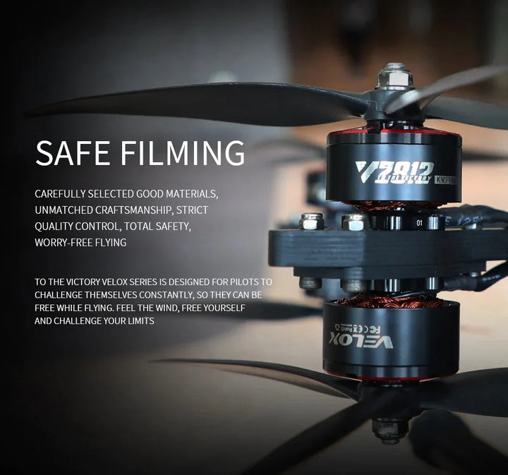 T-Motor Velox Victory V2808 Cinematic FPV Drone Brushless Motor 1300KV/1500KV/1950KV Engine Parts