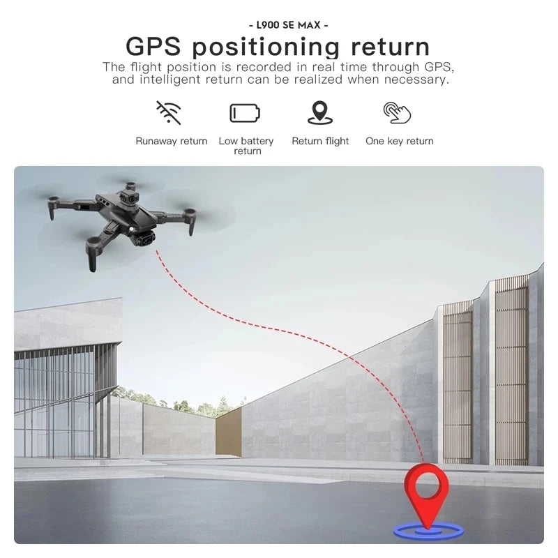 Professional L900 Pro SE MAX Drone GPS 4K WIFI FPV Camera 360° Obstacle Avoidance Brushless Motor RC Quadcopter Mini Dron Toy