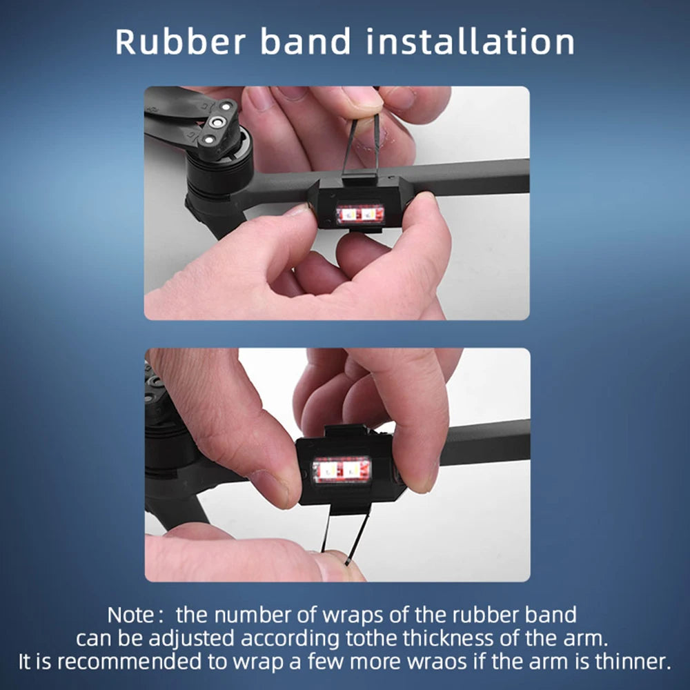 Mini Drone Strobe Light - 6-Color Anti-Collision LED for DJI NEO/Mini 4 Pro/Mavic 3