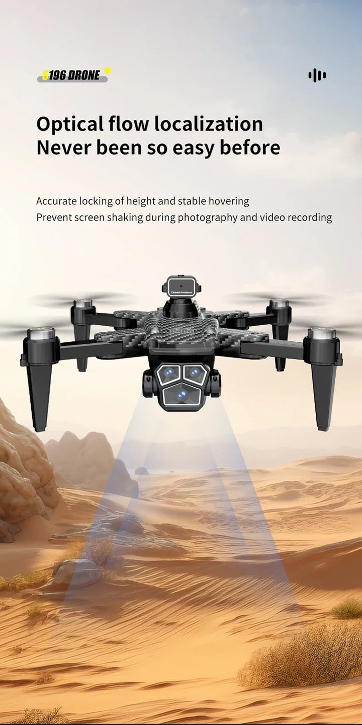 For Xiaomi S196 Drone 6K 8K 5G WIFI HD Dual Camera Aerial Photography Automatic Return Obstacle Avoidance 7.4V Long Endurance