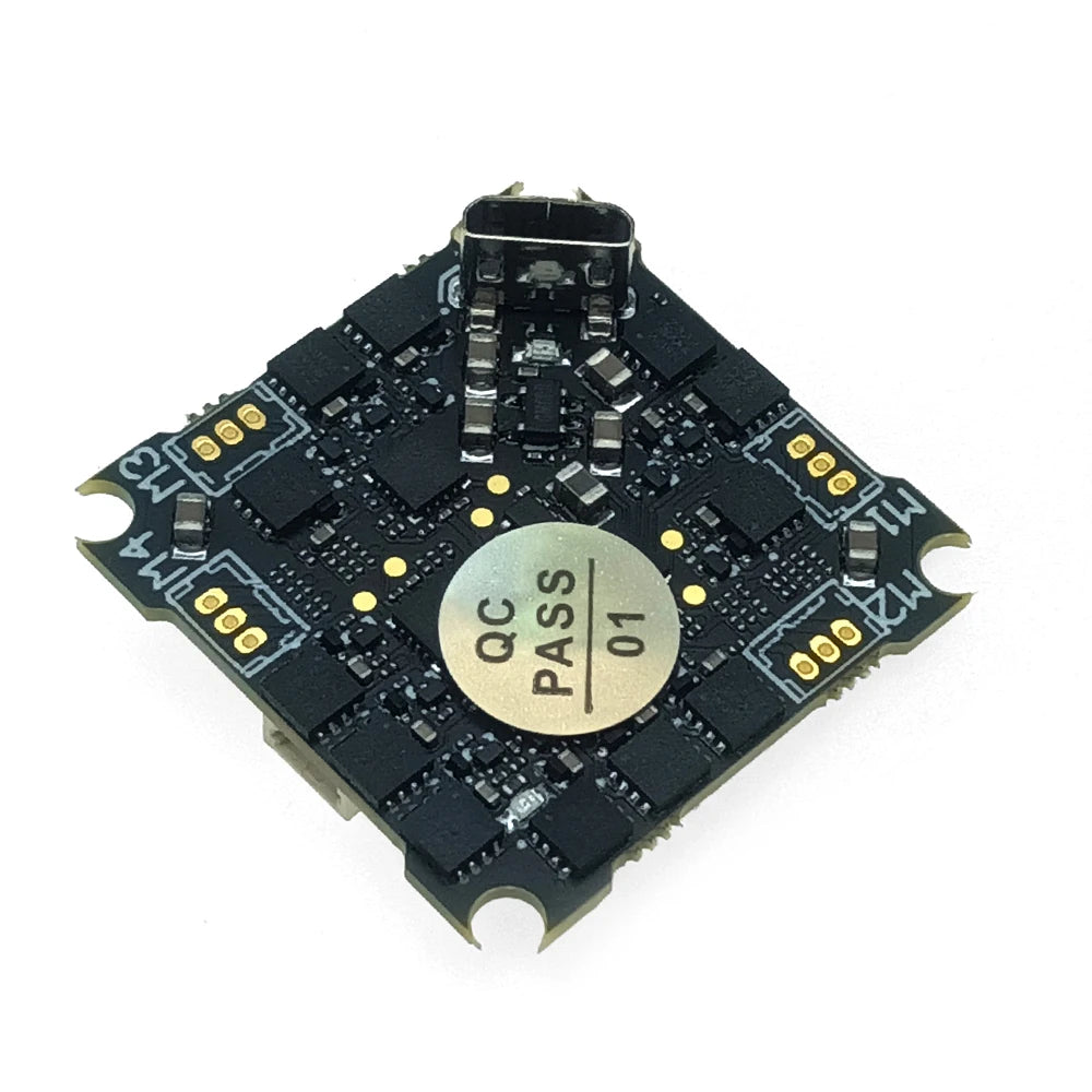 JHEMCU Ruibet F4AIO 12A F411 Flight Controller BLHELIS 12A 4in1 ESC 1-2S 25.5X25.5mm for FPV Tinywhoop Cinewhoop