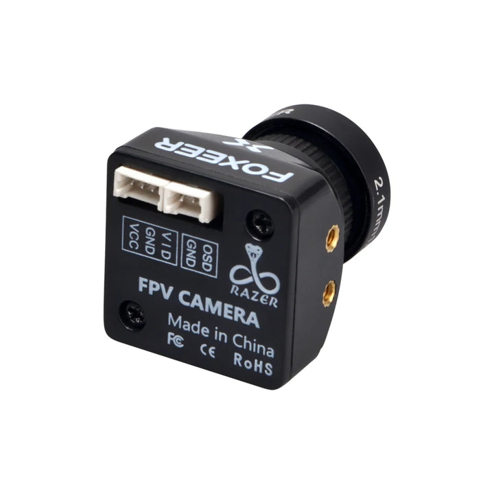 Foxeer Razer Mini V2 HD 5MP 2.1mm M12 Lens 1200TVL Standard FPV Camera NTSC PAL Switchable 4ms Latency 22*22mm for FPV Drone