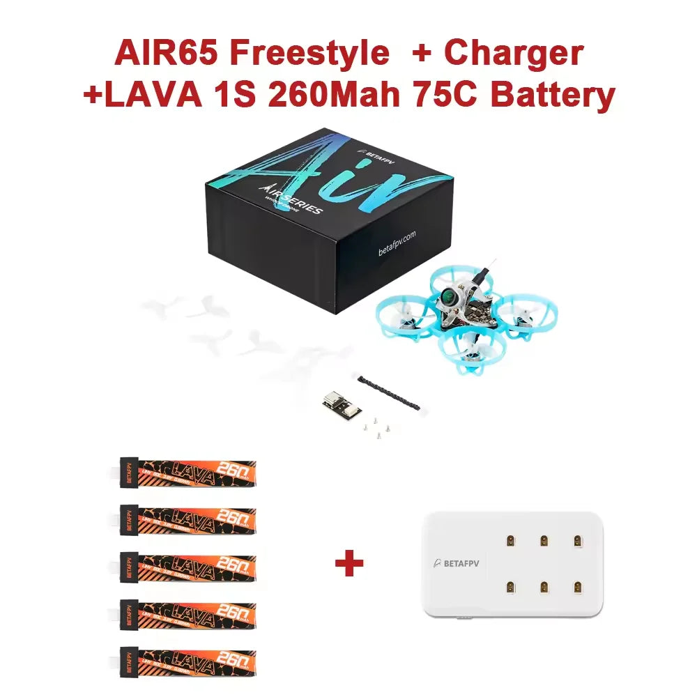 BETAFPV Air65 Brushless Whoop Quadcopter - 5-in-1 65mm FPV Racing Freestyle Drone RTF