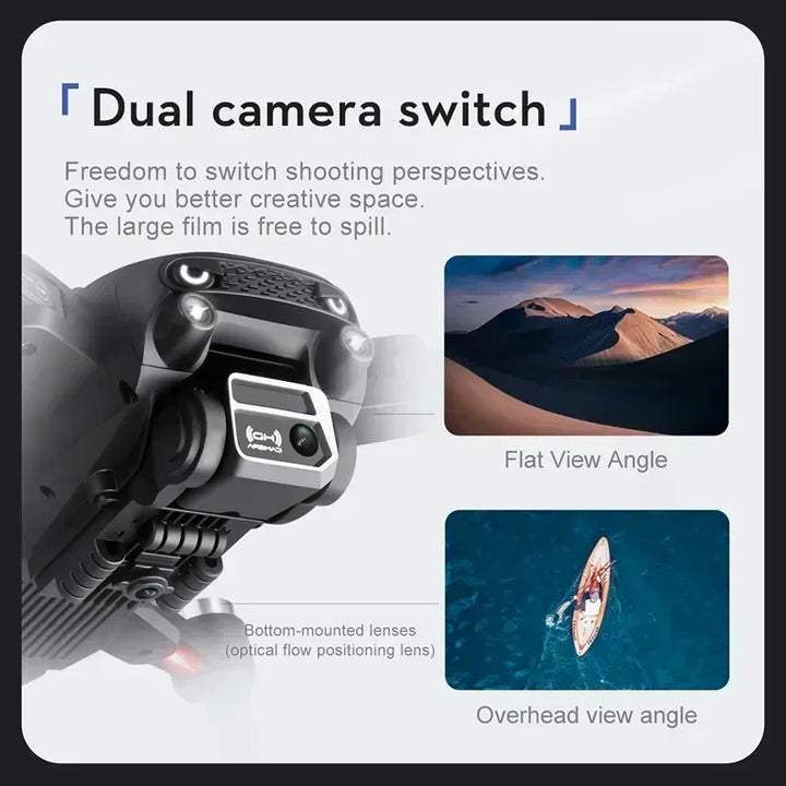 Replace Dji S2S Brushless Drone 4k Profesional 8K HD Dual Camera Obstacle Avoidance Aerial Photography Foldable Quadcopter Toy