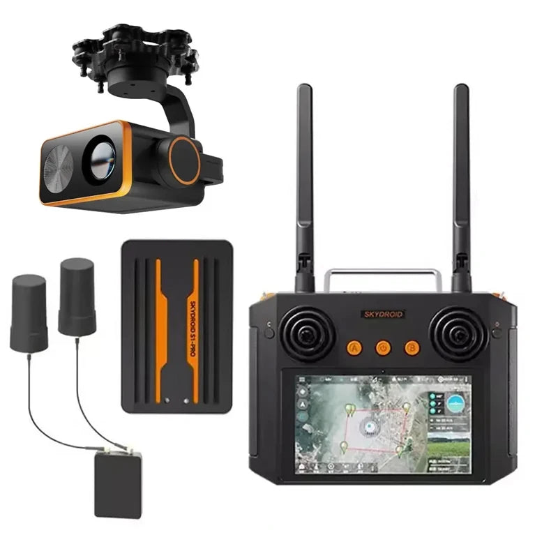 Skydroid S1 Pro RC Transmitter System — 5.8GHz 1080p FPV Video, H12Pro Ground Station, GPS & Camera Bundle Options