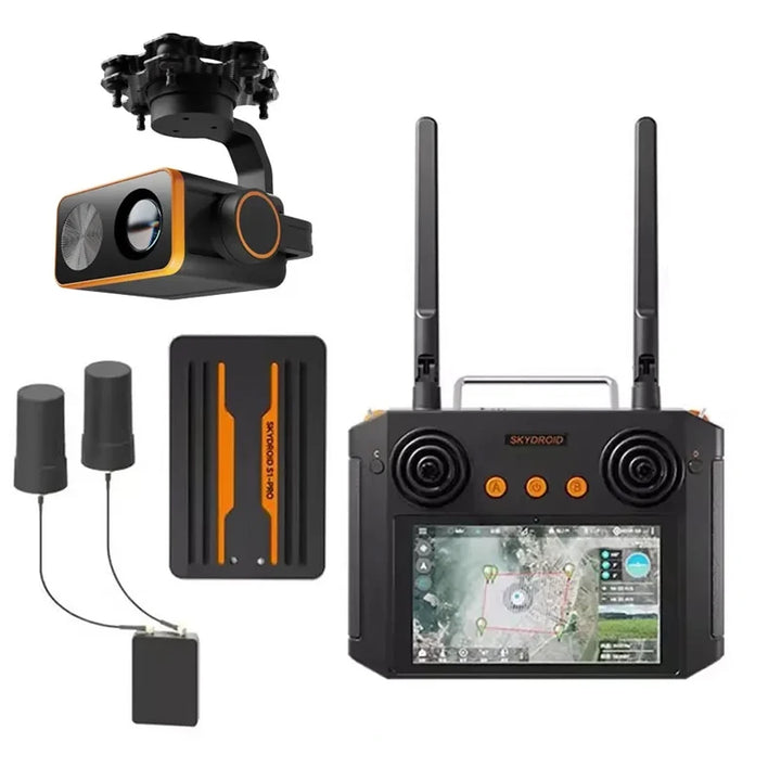 Skydroid S1 Pro RC Transmitter System — 5.8GHz 1080p FPV Video, H12Pro Ground Station, GPS & Camera Bundle Options