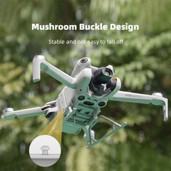 BRDRC Landing Gear for DJI Mini 4 Pro Drone Lightweight Foldable Extended Leg Protector Soft Fit for Mini 4 Pro Accessories - Thedroneflight