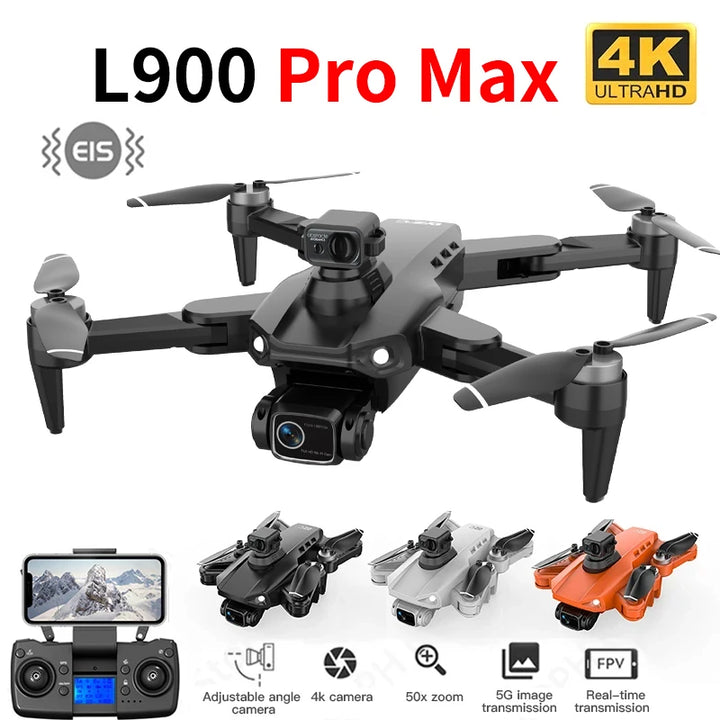 L900 Pro Max Drone 4K Professional with Camera 5G WIFI 360° Obstacle Avoidance FPV Brushless Motor RC Quadcopter Mini Rc Dron