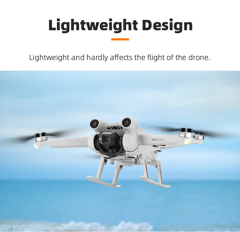 Foldable Landing Gear for DJI Mavic Mini 1/2/3/Air 2/2S/Pro Support Leg Height Extender Stand Mount Protector Drone Accessory