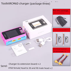 Toolkitrc M6d Summer Special Edition Balance Charger 6S Lithium Battery Dual-Channel 500W Model Aircraft UAV FPV