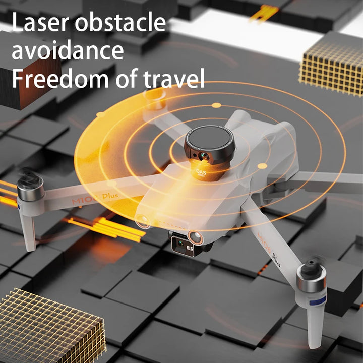 High Quality M108 PLUS GPS Drone 5KM 8K Professional HD Dual Camera 3-Axis Gimbal 360 Oas Touch Screen Brushless Drone