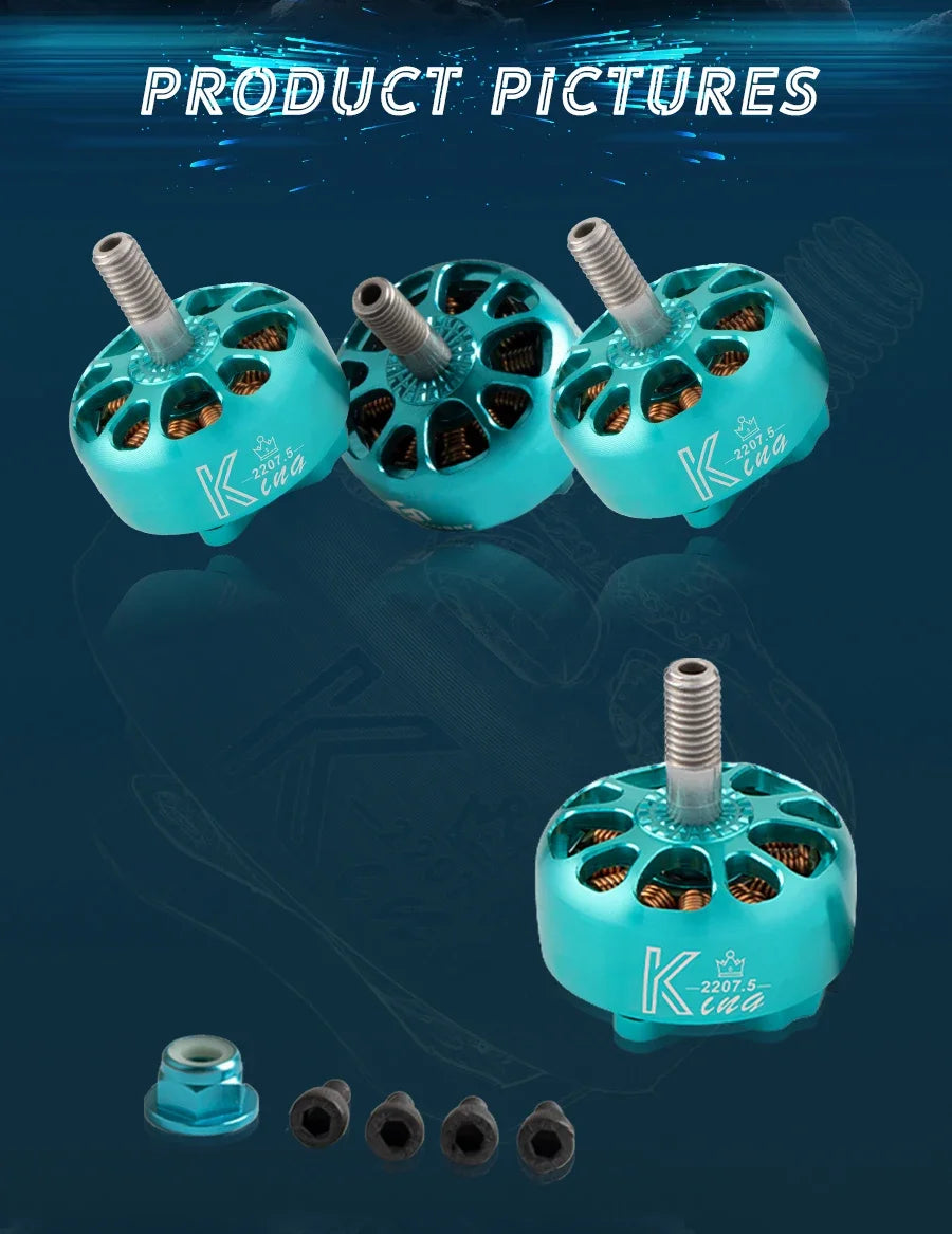 4pcs/Lot Flash Hobby King Series K2207.5 2207 1900KV/ 2500KV/ 2750KV Motor For FPV Racing Edition Parts